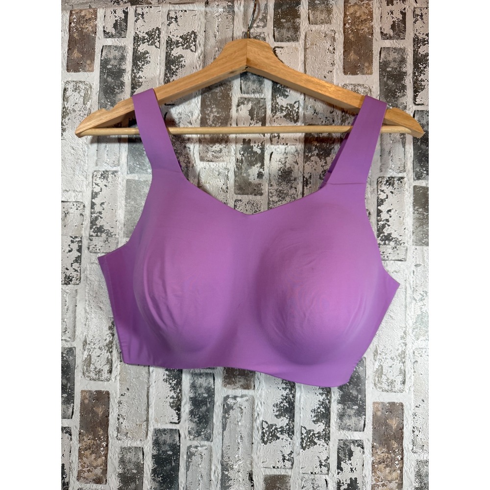 Knix Wireless Bra Womens 7+ Purple Seamless Molded Cup Supportive